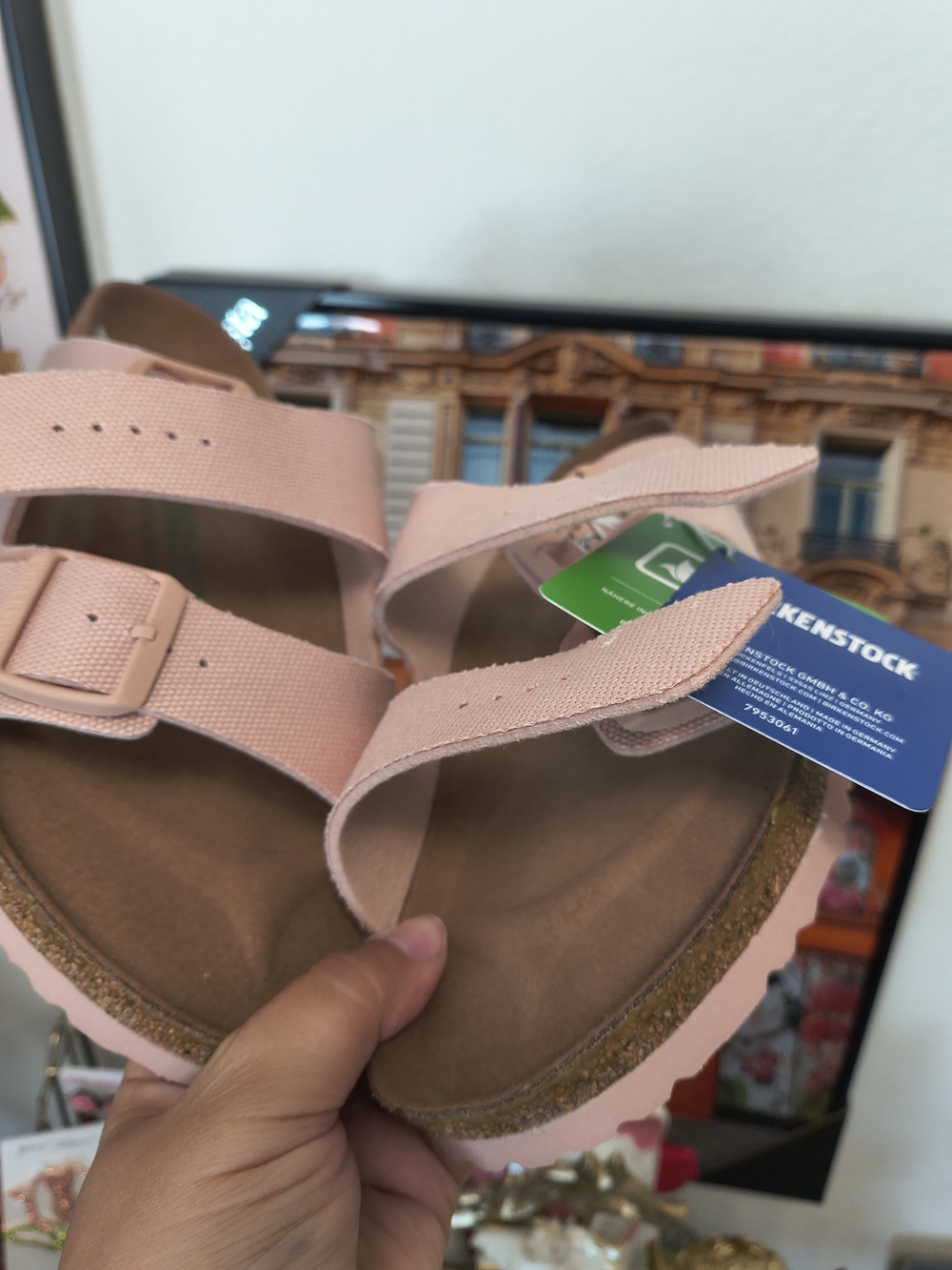Birkenstock Pink Arizona-Style Adjustable Sandals Sz 9 /40 EU